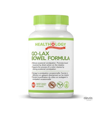 Healthology GO-LAX | Santé intestinale | 60 + 60 capsules