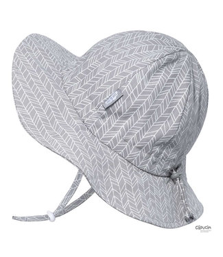 Jan & Jul Sun Hat - Cotton Floppy - Grey Herringbone