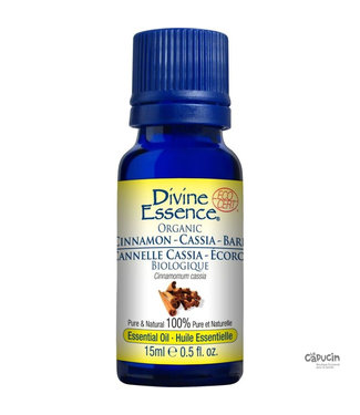 Divine Essence Cannelle Cassia Biologique  - 15 ml