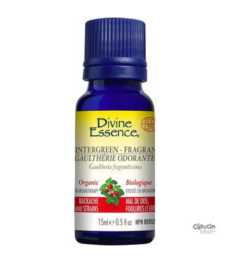 Divine Essence Wintergreen essential oil - Organic- 15 ml