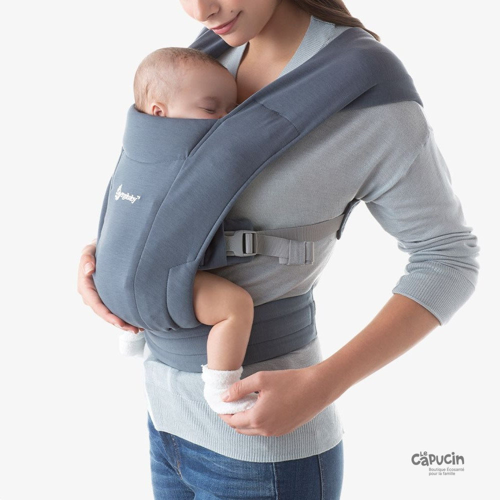 Porte bébé embrace nouveau-né Soft Knit Ergobaby - Petit Pois