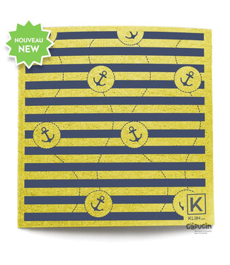 Kliin The reusable towel | Yellow | Anchor/Stripe | L