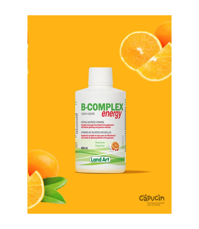 B-Complex Energy - Liquide - Orange & crème - 500ml