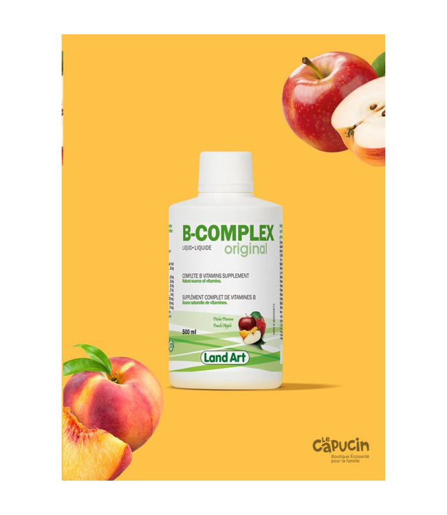 B-Complex Original | Liquid Vitamin | Peach & Apple | 500 ml