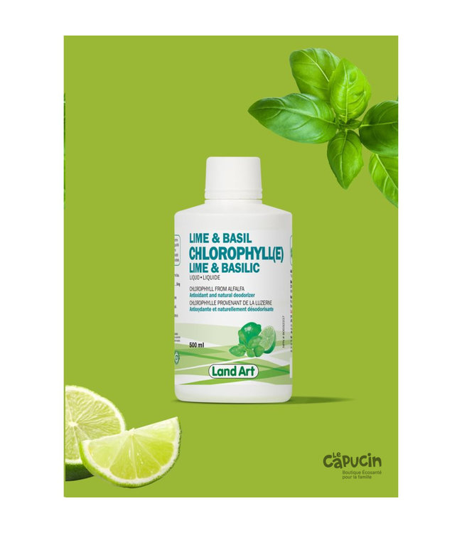 Chlorophylle - Liquide - Lime & basilic - 500ml par Land Art