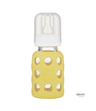 Life Factory Glass Baby Bottle with Silicone Sleeve | 4 oz