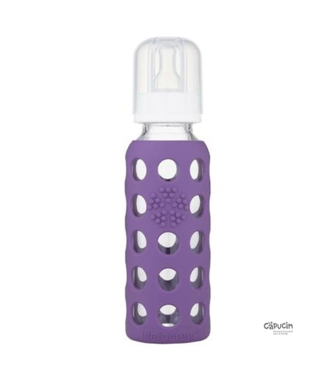 Glass Baby Bottle with Silicone Sleeve | 9 oz