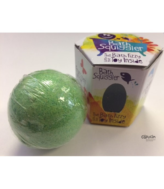 Squiggler bath bomb | With surprise inside | Green