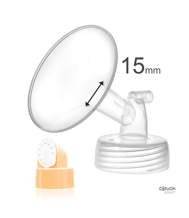 Kit Breastshield w/ Valves & Membranes | 15 mm | Compatible with Medela