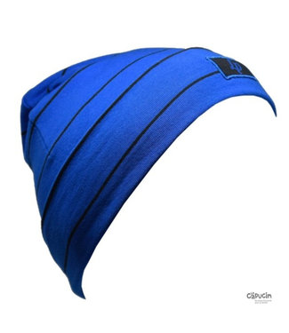 LP Apparel Cotton Beanie - Boston V20 - Royal Blue & Black - Choose a size