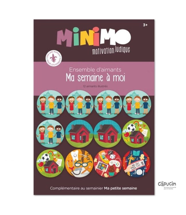Magnet Set - My week to me - 12 items - Only in French
