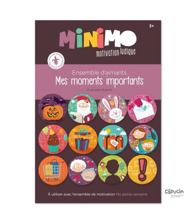 Magnet Set - My important moments - Holidays & Events - 12 items - Only in French