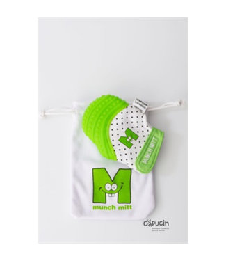 Munch Mitts Teething mitts | Dots | Green