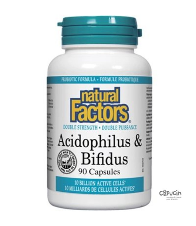 Natural Factors Acidophillus & Bifidus | 90 caps