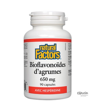 Natural Factors Bioflavonoides d'argumes avec hesperidine 650 mg - 90 Caps