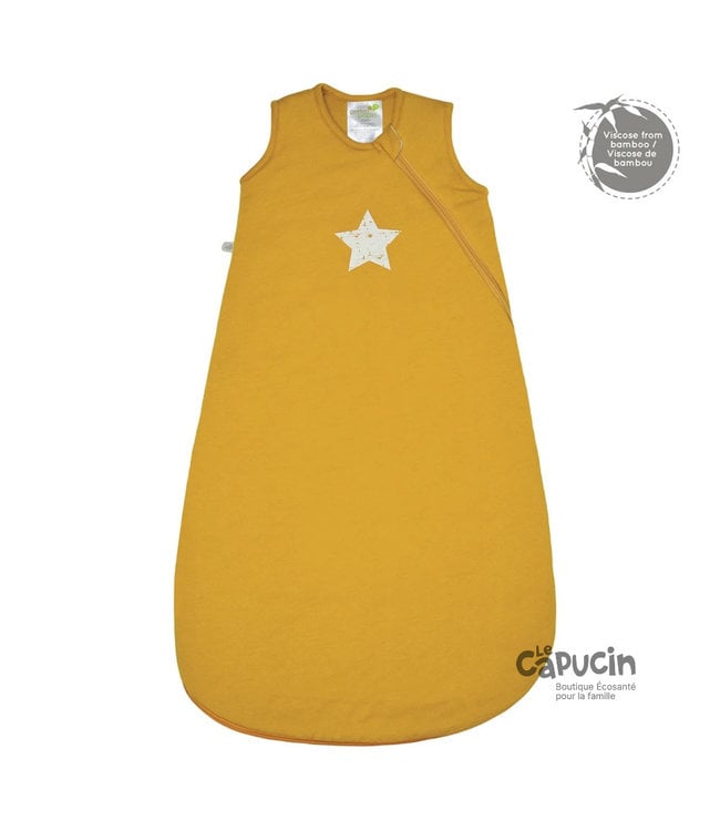 Bamboo Muslin Baby Nightgown | 1 TOG | Mustard