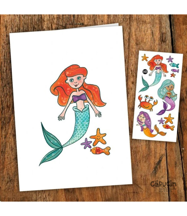 Wish card + tattoos | The mermaids