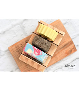 Poussiere d'etoile Cedar Soap Holder - Triple