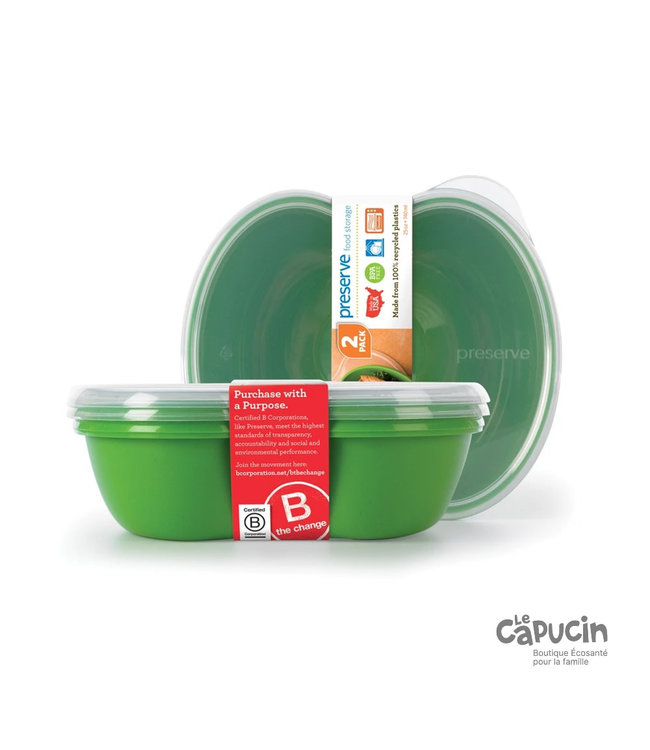Preserve Sandwich Containers | 2 items | Green
