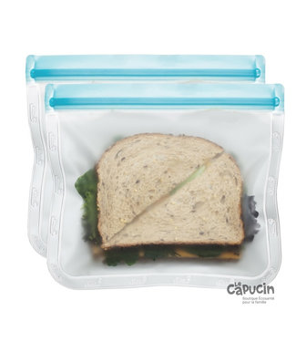 Rezip Reusable envelope | Leak-proof | Lunch | 2 items