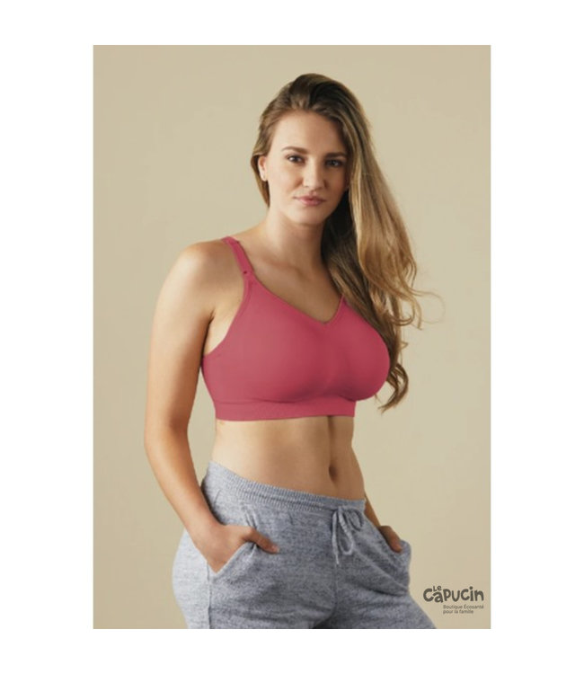 This silk sports bra keeps you supported while keeping a smooth