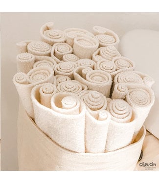 Bateau Bateau Rouleaux de papier de toilette lavables | 12 items | Blanc