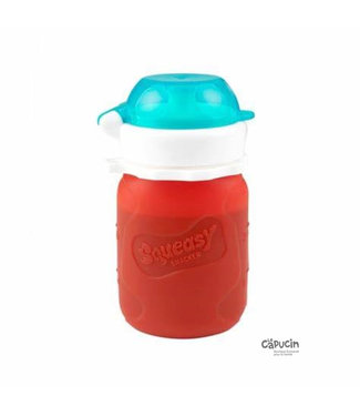 Squeasy Gear Liquid Snack Container | Red | 3.5 oz