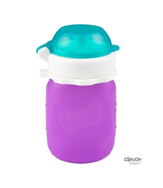 Squeasy Gear Liquid Snack Container | Purple | 3.5 oz