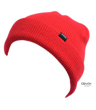 LP Apparel Tuque en tricot - New York 3.0 - Rouge fluo - 6-24 mois