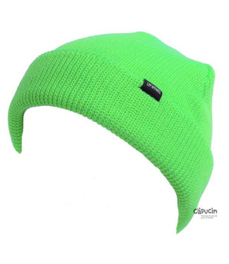 LP Apparel Tuque en tricot - New York 3.0 - Vert fluo - Choisissez une grandeur