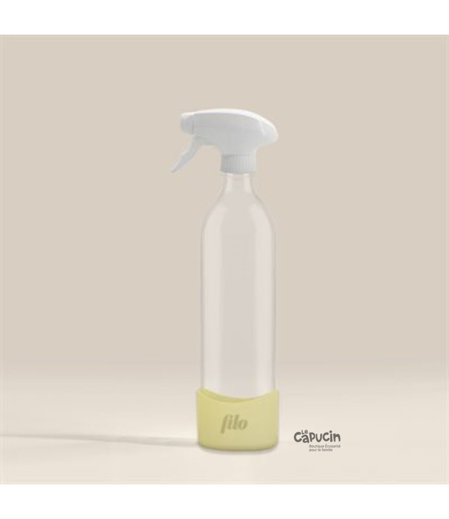 Glass bottle | Silicone sleeve | Yellow | 500 ml