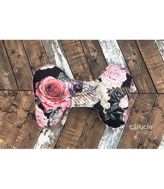 Collection Mini Coco Butterfly Pillow | Black flowers