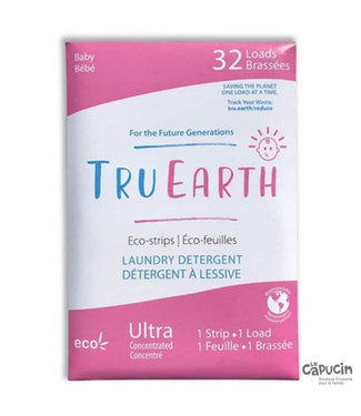 True Earth Détergent à lessive Eco-Feuilles - 32 brassées - Bébé (hypoallergénique)