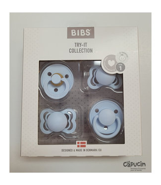 BIBS Pacifier | Try It Collection | 4 items | Baby Blue