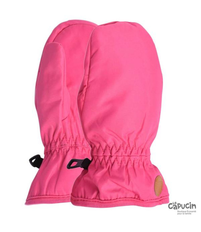 Mitts - Waterproof & Lined in polar - Pink - 6-12 months