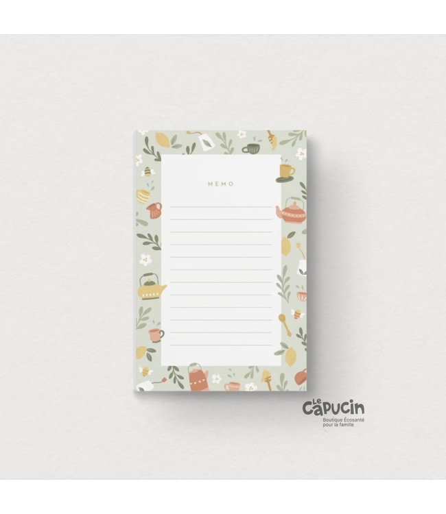 Mimosa Design Notepad | Tea Party