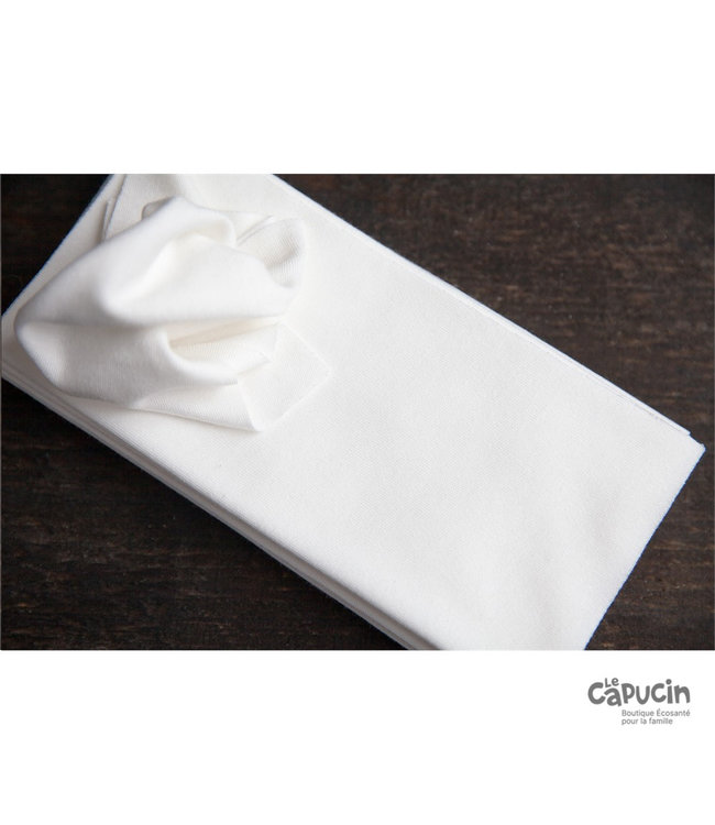 Washable tissues - White - Unit - Bateau Bateau