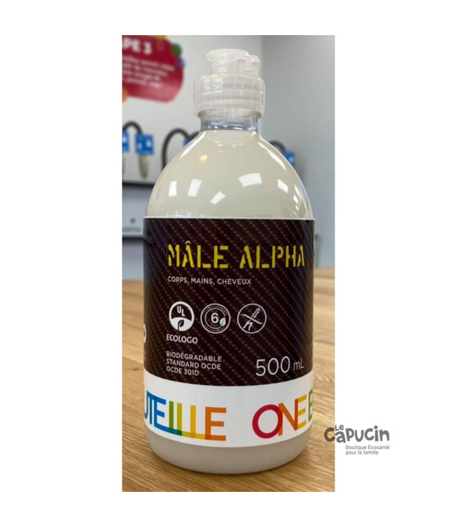One Bottle Douche corps et cheveux | Mâle Alpha | 500 ml