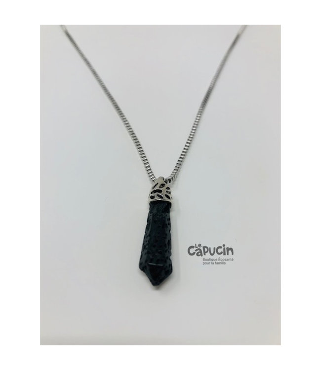 Necklace | Pendulum stones | Black