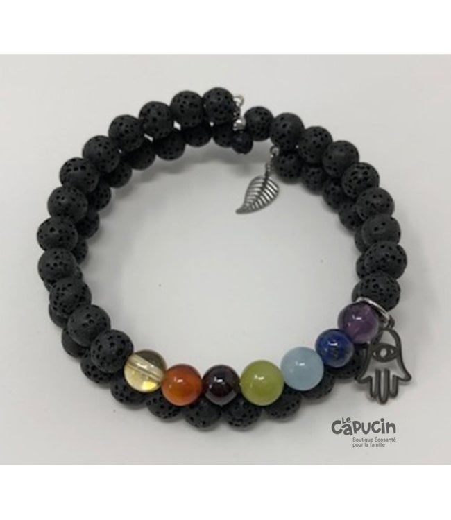 Bracelet | 6 mm double stones | Chakra