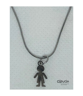 Bijoux Création Doigts de Fée Necklace | Minimalist | Silver plated | Little boy
