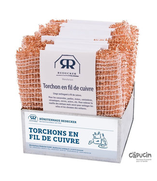 Oko Créations Torchon en fil de cuivre - Redecker - 2 items