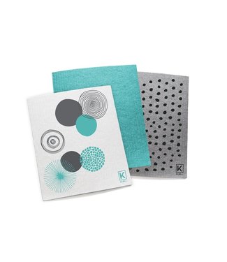 Kliin Reusable Paper Towels | 3 items | Chic | Small | Turquoise