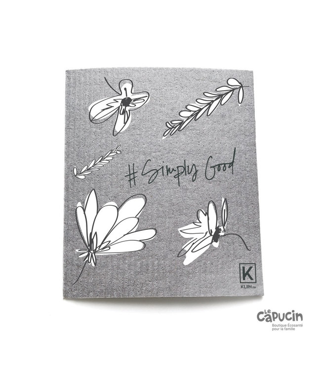 Reusable Paper Towels | Grey | Flowers | Simply good | Small