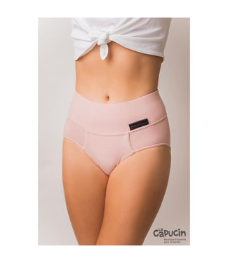 Mademoiselle Green Menstrual panties | High waist | Old pink | XS
