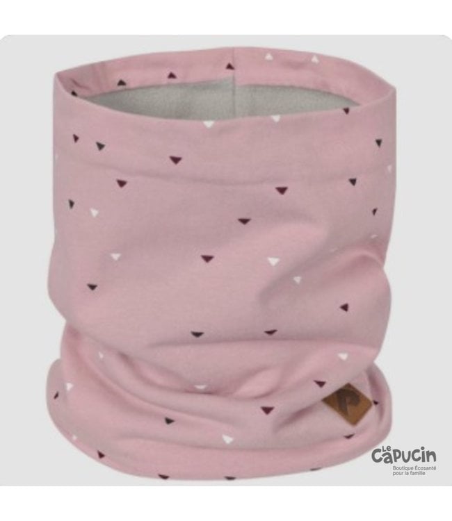 Neck warmer | Pink triangles