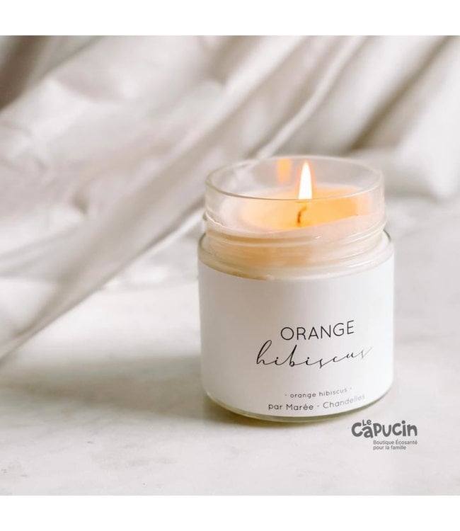 Marée Chandelles Soy candle | Orange hibiscus