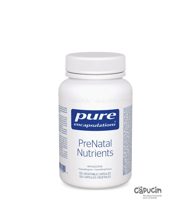 Nutriments prénataux 120caps par Pure Encapsulations
