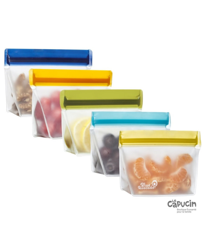 Storage bag | Reusable | 1 cup | 5 items | Colors