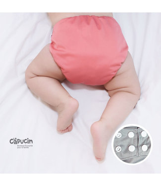 La Petite Ourse Pocket diaper snaps | Raspberry | 10-35 Lbs